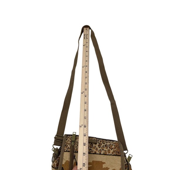Vintage Pioneer Express Safari Tapestry Crossbody Bag Multiple Pockets - Picture 6 of 8